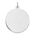 thumbnail image 1 of Sterling Silver Rh-Plt Engraveable Round Polished Front/Back Disc Charm (29 X 22) Made In United States qm373/27p, 1 of 2