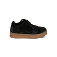 thumbnail image 2 of New Women Qupid Rematch-03A Crushed Velvet Lace Up Flatform Creeper Sneaker, 2 of 5