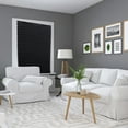 thumbnail image 6 of sixwipe Blackout Pleated Window Shades, No Drilling Temporary Cordless Blinds Light Filtering Fabric Pleated Paper Shades, Temporary Window Blinds for Indoor Window Covers, Easy Trimming & Installing(Black1-60*150CM), 6 of 7