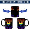 thumbnail image 4 of Funny Coffee Mug The Lord Is My Shepherd And He Knows I''m Gay Coffee Tea Cups Colors Homosexual Lesbian Elegant Ceramic Mugs Gifts for Dad Adults Family Retirement 11oz Black, 4 of 6