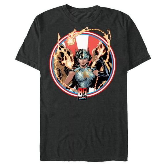 Marvel Valkyries Captain America 80th Anniversary Covers Standard - Short Sleeve Blended T-Shirt for Adults – Customized-Dark Heather