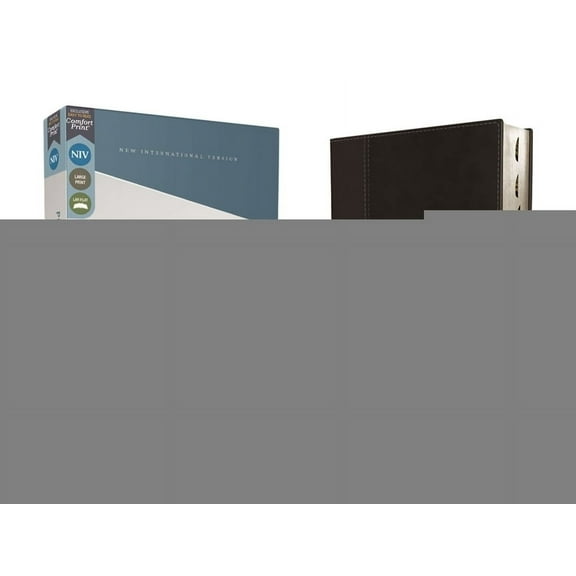 Niv, Personal Size Bible, Large Print, Leathersoft, Black, Red Letter, Thumb Indexed, Comfort Print, (Hardcover)