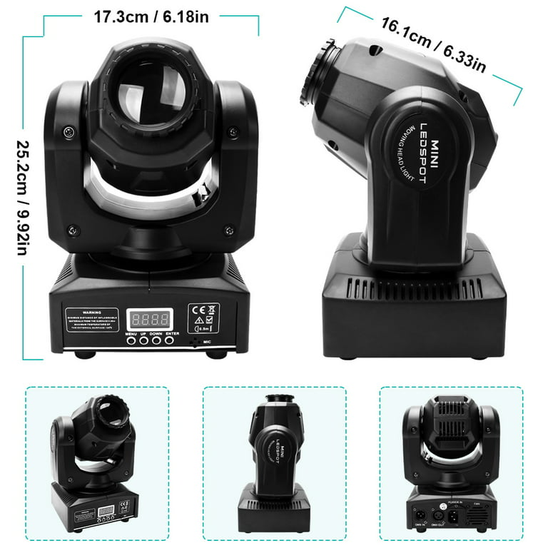 75W LED DJ Light Moving Head Light RGBW Party Light Black for Clubs, Discos, Bars and Stages - Walmart.com