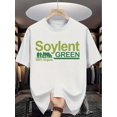 thumbnail image 2 of Soylent Green Print Men's Creative Top, Casual Short Sleeve Crew Neck T-shirt, Men's Clothing for Summer Outdoor, 2 of 7