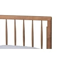 thumbnail image 5 of Baxton Studio Sora Mid-Century Modern Ash Walnut Finished Wood Full Size Platform Bed, 5 of 7