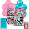LOL Surprise Birthday Party Supplies Pack for 16