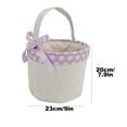 thumbnail image 2 of Easter Gift Bag Christmas Decorative Fabric Storage Basket with Handle, Reusable & Lightweight Easter Basket for Eggs, Candy, Toys, and Snacks, 2 of 5
