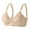 Khaki, variant on Women's Middle Age Bra - Steel-Free, Adjustable Gathering, Nylon/Spandex, All Seasons