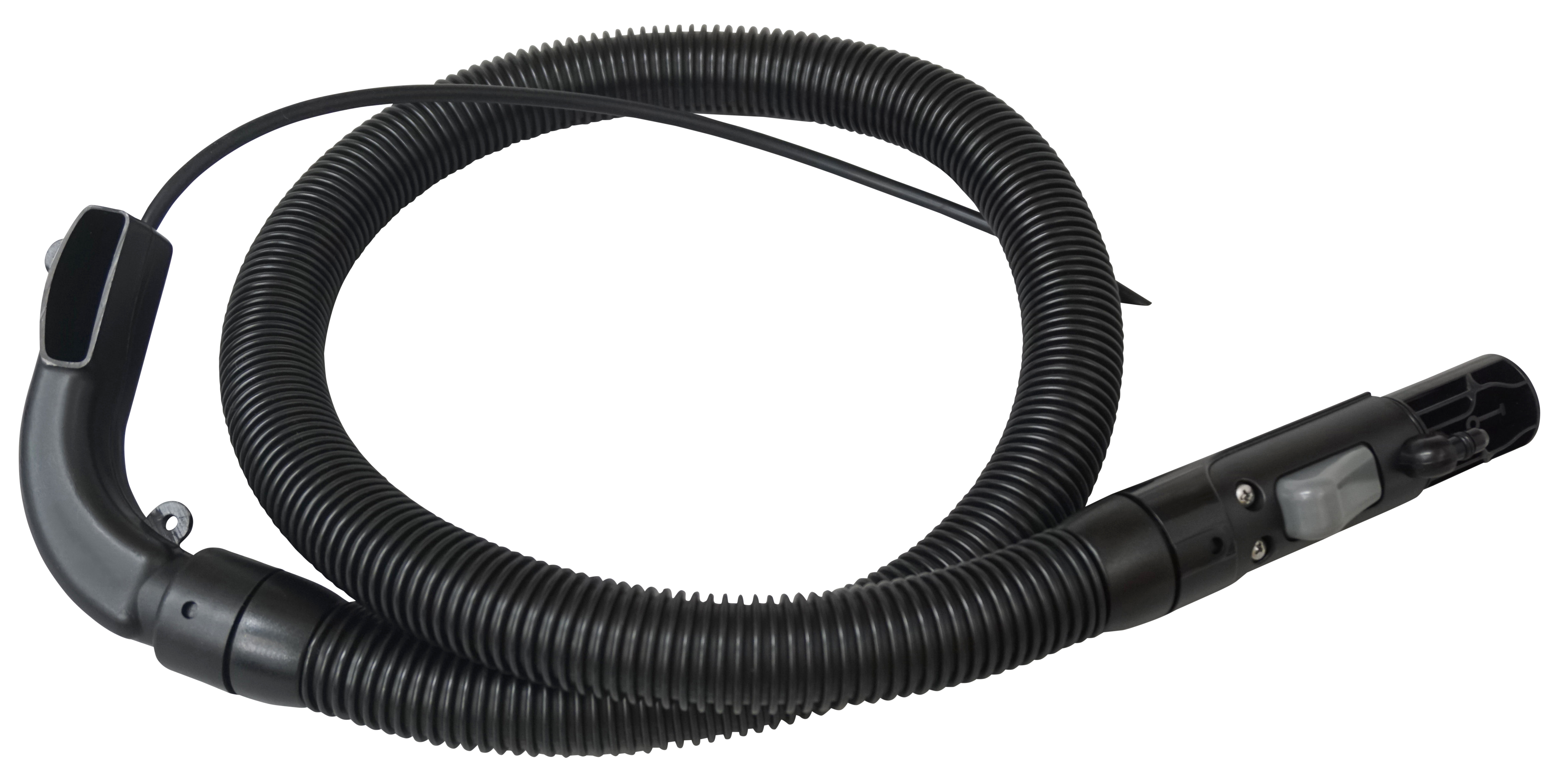 Dust Care 6-Foot Flexible Wet/Dry Vac Hose – 2-1/2" Hose With 2-1/4" Fittings, Black Vinyl