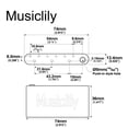 thumbnail image 2 of Musiclily Ultra Full Brass 36mm Tremolo Block 54mm Espaciado de cuerdas para guitarra eléctrica estilo Strat Puente Wilkinson Serie M, 2 of 5