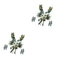 thumbnail image 3 of Moyic 12 Pieces Wedding Car Decorations Kit Silk Bows Flower Ribbon Set Verde 2Conjunto, 3 of 6