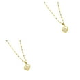 thumbnail image 2 of Guardoinrt Collier Pendentif Collier Ras du Cou Bijou en Strass Cadeau Personnalisé Type 2 Or 2Set, 2 of 6