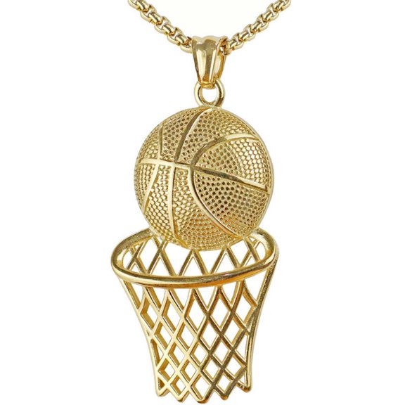 Basketball Frame Personalized Pendant Hip Hop Creative Necklace