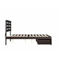 thumbnail image 6 of AFI Oxford 14" Full Wood Platform Bed Frame with Foot Drawer Storage, Espresso, 6 of 7