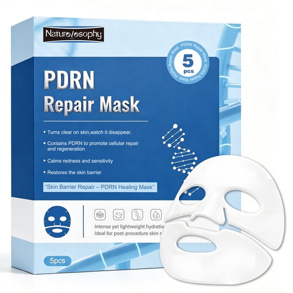 Naturolosophy Hydrating PDRN Hydrogel Face Mask, 5 Count