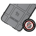thumbnail image 5 of Case for Jitterbug Smart4 / TCL 40XL, Nakedcellphone Rugged Shield Protective Cover [Anti-Fingerprint, Matte Grip Texture] for Lively Smart 4 Phone (2023, T608G) - Black, 5 of 7