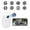 White, variant on Rupoun Wearable Body Video Recorder Camera with 0.96 Inch Color Display, 1080P High Definition, Built-in Microphone, and 400mAh Battery for Cycling, Study, and Outdoor Activities - Black