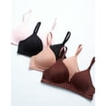 thumbnail image 3 of Girls' Training Bra - 4 Pack A-Cup Molded Wire-Free Microfiber Bralette (32A-36A), 3 of 5