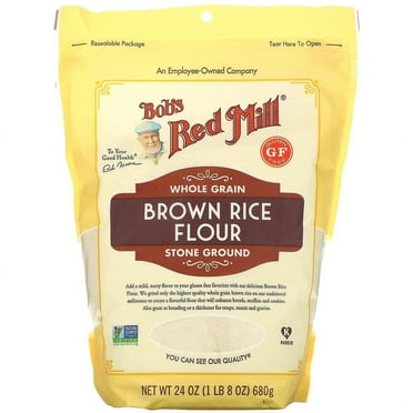 Bob's Red Mill, Brown Rice Flour, Whole Grain, 24 oz Pack of 2