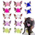 thumbnail image 1 of Pinzas para el cabello con forma de mariposa: las más nuevas de 2024, pinzas para el cabello con forma de mariposa en movimiento, pasadores con forma de pico de pato y mariposa voladora con diamantes, 1 of 6