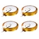 thumbnail image 1 of Capacitor Super Uxcell, 5.5V 1.5F Capacitor de botón tipo V, alta energía, baja resistencia, alta consistencia para juguetes electrónicos, motor de CA, pantalla inteligente (Dorado, paquete de 4), 1 of 6