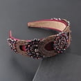 thumbnail image 4 of Luxury Padded Baroque Headbands for Women and Girls - Wide Brilliant Full Crystal Hair Bands, 4 of 65