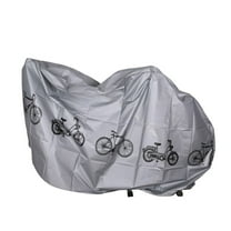 Bicycle Protective Cover, Bike Bicycle Cover Waterproof Dustproof- 190T Bike Cover for 1 or 2 Bikes, Indoor and Outdoor Use, Bike Cover Rain Sun UV Wind Snow Proof Resistant,Silver,39x79"