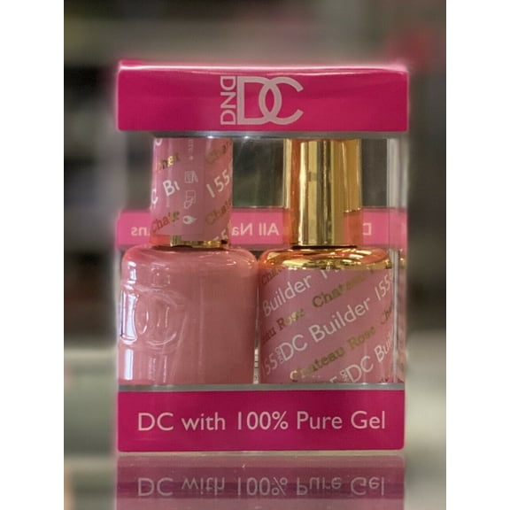 DND - DC Duo Soak off Gel & Matching nail polish, #155 - Chateau Rose