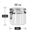 thumbnail image 5 of Oggi Acrylic Airtight Clear Canister with Clamp- 26 Ounce, 5 of 5