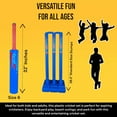 thumbnail image 4 of Bratla Cricket Set Size 4 & 6 - Blue Color | Includes Bat, Wind Ball, Stumps, and Non-Striker Stump with Plastic Base, 4 of 6