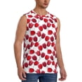 thumbnail image 2 of Daiia Tulips Flowers Printed Men's Tank Tops,Casual Soft Sleeveless Gym Muscle Shirts Bodybuilding Tee-Large, 2 of 8