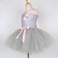 thumbnail image 5 of Disfraz de rata y ratón para niña, vestido de tutú gris con orejas, cola, pajarita y nariz, disfraces de animales de ratón para niña, vestido de fiesta de cumpleaños de Halloween, 5 of 5