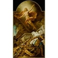 thumbnail image 2 of Jean-François de Troy 15x24 Black Ornate Framed Double Matted Museum Art Print Titled: The Resurrection (1739), 2 of 5