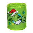 thumbnail image 1 of Less Than 5 Event & Party Christmas Wired Edge Ribbon 2.5 Inch 5Yard Christmas Craft Ribbon Funny Cartoon Character Gift Wrapping Ribbon Decorative Ribbon for Xmas Tree Wreath Bows DIY Craft, 1 of 5