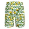 thumbnail image 6 of Kdxio Lemon Pattern Mens Casual Shorts - Drawstring Summer Beach Sports Shorts for Men, 6 of 9