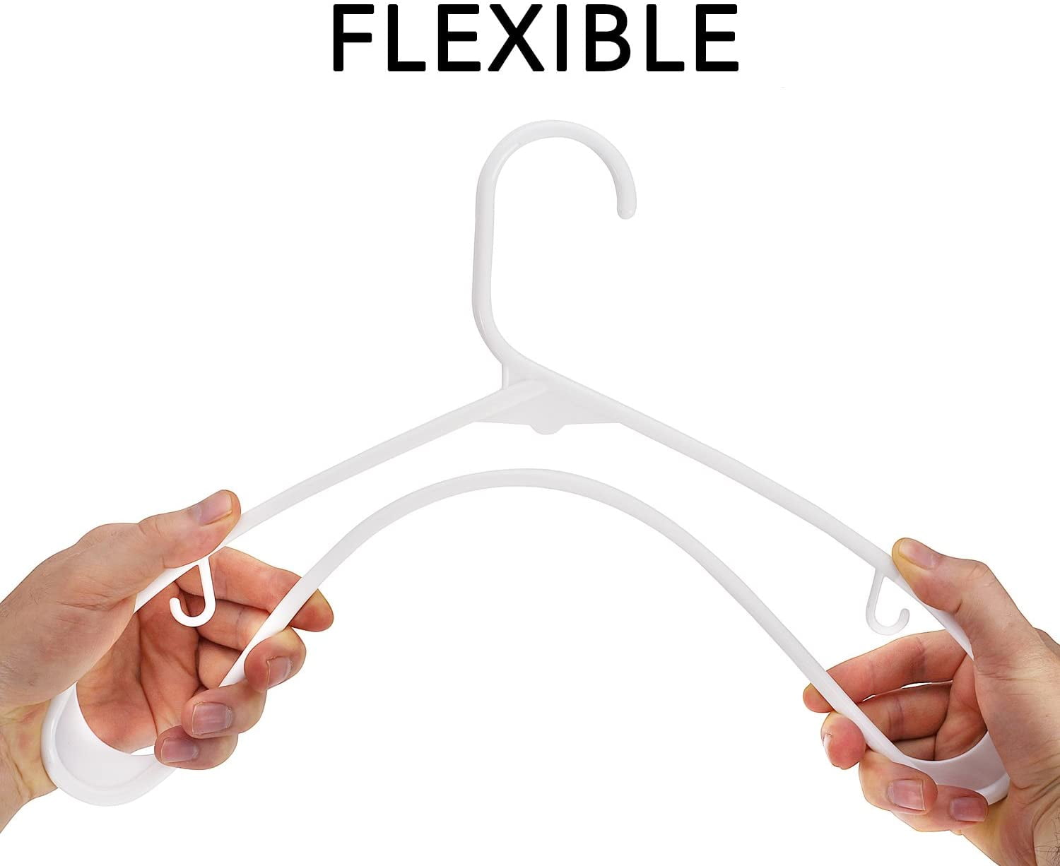 Eldorado Hangers for Adult Size Clothing, Plastic, Ideal for Everyday  Standard U