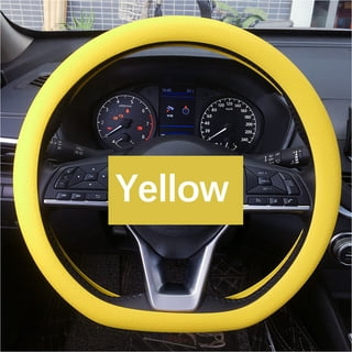 beige Yellow)warm Plush Funda Volante Coche Car Steering Wheel Cover Thick  Soft Interior Styling Cubre Volante Auto Universal Accessories