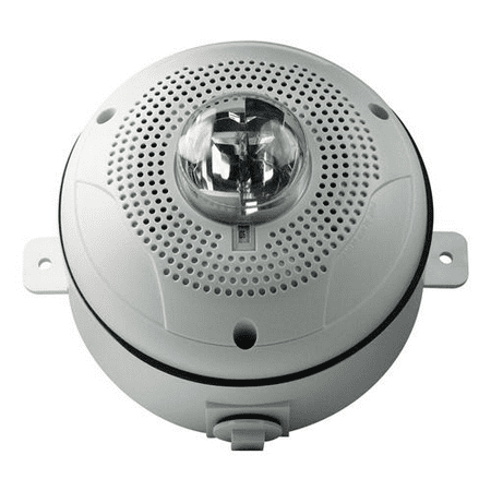 SYSTEM SENSOR - US SPSCWHKP OUTDOOR CEIL SPKR/STRB HI CD WHITE PLAIN NO WORDS