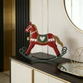 thumbnail image 5 of 2026 Horse Decorative Hanging Ornament - Christmas Rocking Horse Figurine, Home Holiday Decor for Christmas Trees, Mantels & Shelves, Festive Equine Decorative Ornament, 6.3*4.92in, Red, 5 of 6