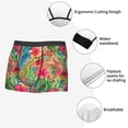 thumbnail image 3 of Yiaed Peacock Feathers And Flowers Print Men's Soft Cotton Boxer Shorts Breathable Boxers Underwear Moisture-Wicking Underwear Stretch Boxer Briefs for Man-XX-Large, 3 of 5
