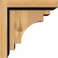 thumbnail image 3 of 7 1/2"W x 8"D x 8"H Mediterranean Smooth Corbel w/Backplate, Western Red Cedar, 3 of 9