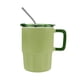 thumbnail image 4 of Paquete con 10 piezas de Taza de cerámica con tapa push y popote verde 12.5 x 13 x 8.9, 4 of 5