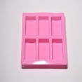 thumbnail image 5 of Agiferg 6 Cavity Plain Basic Rectangle Silicone Mould For Homemade Craft Soap Mold, 5 of 5