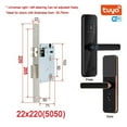 thumbnail image 2 of Door Lock, Tuya Electronic Smart Door Lock With Biometric Finrprint / Smart Card / Password / Key Unlock/ USB Emerncy Char ,Easy to Install, 2 of 7