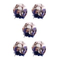 thumbnail image 3 of Gorros de dormir Qarigey Doble capa Turbante para el cabello azul zafiro 5Conjunto, 3 of 6