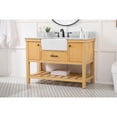 thumbnail image 3 of Elegant Decor Clement 48" Single Bathroom Vanity with Backsplash in Natural Wood, 3 of 3