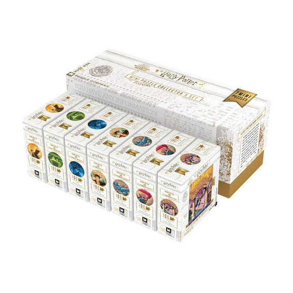 New York Puzzle Company Harry Potter Mini Puzzle Collector's Set Set of 7 Mini Puzzles
