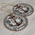 thumbnail image 3 of Captain Christmas Ornament 2025, Ornament Sailing and Boating Xmas, Boat Christmas, Christmas Ornament, Custom Name Text Gift, Circle Christmas Ornament, 3 of 5