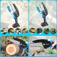 thumbnail image 5 of Qunler 6 inch & 4 inch Mini Chainsaw, 2-in-1 Cordless Power Chainsaws with 2 Rechargebale Battery, Electric Pruning Saw for Garden Outdoor Tree Trimming Branch Wood Cutting, 5 of 9