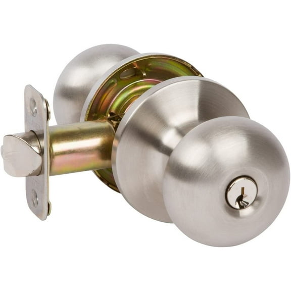 Delaney Hardware D11422 100T-OL-US32D-Entrance Olivia Knob Entrance, Stainless Steel